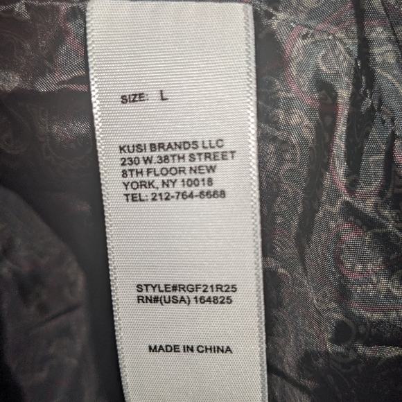 Robert Graham Men's Large Olive Green Button Zip Soft Shell Field Jacket New - Picture 8 of 14